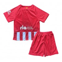 Camiseta Atletico Madrid Primera Equipación Replica 2023-24 para niños mangas cortas (+ Pantalones cortos)